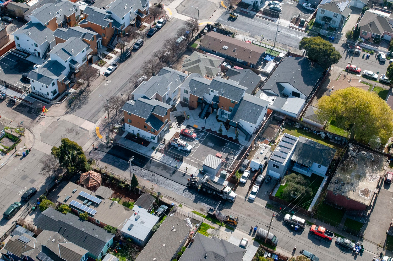 Legacy Court Apartments drone view, image courtesy JERO Corporation