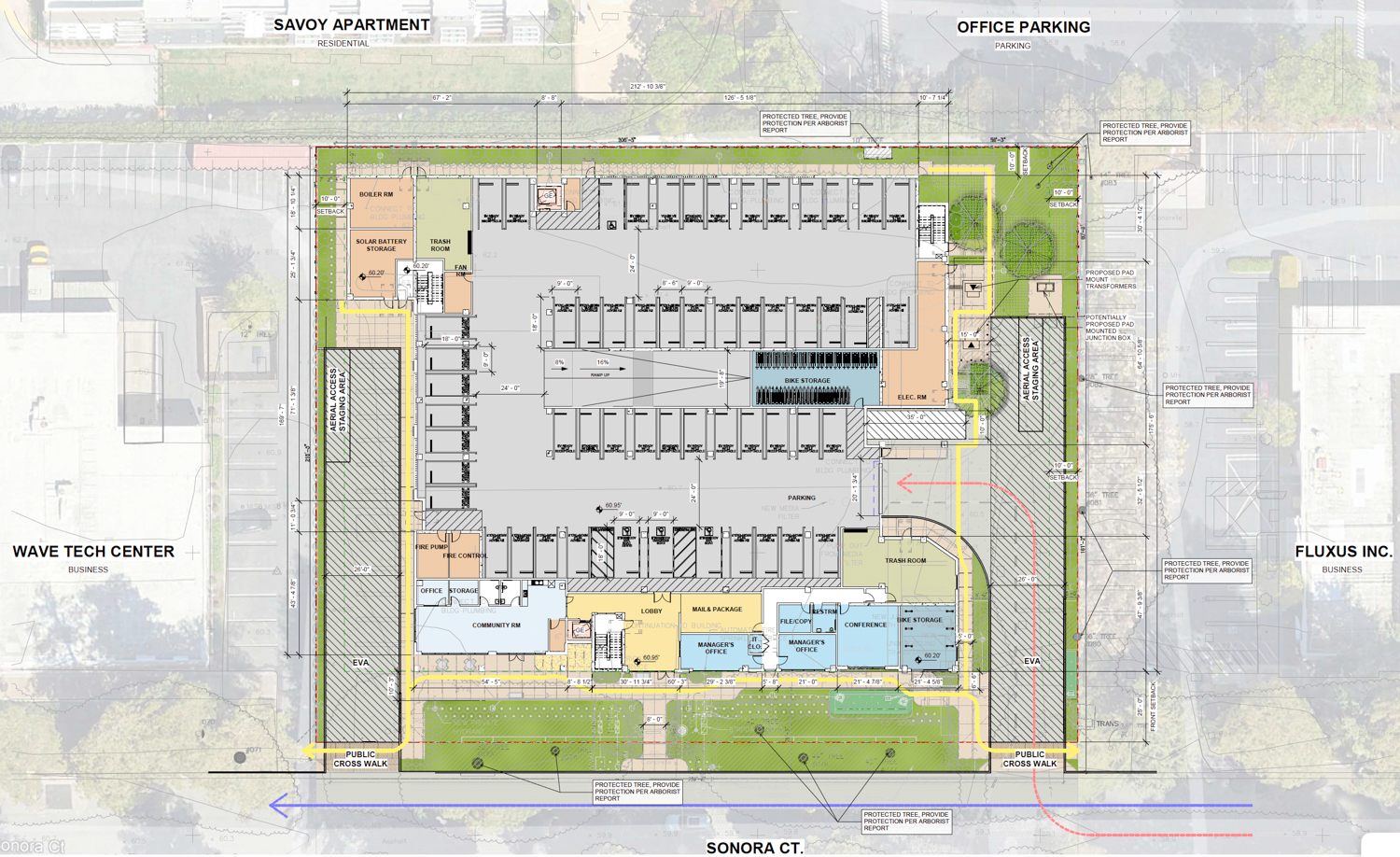 1171 Sonora Court floor plan, illustration by Studio T Square