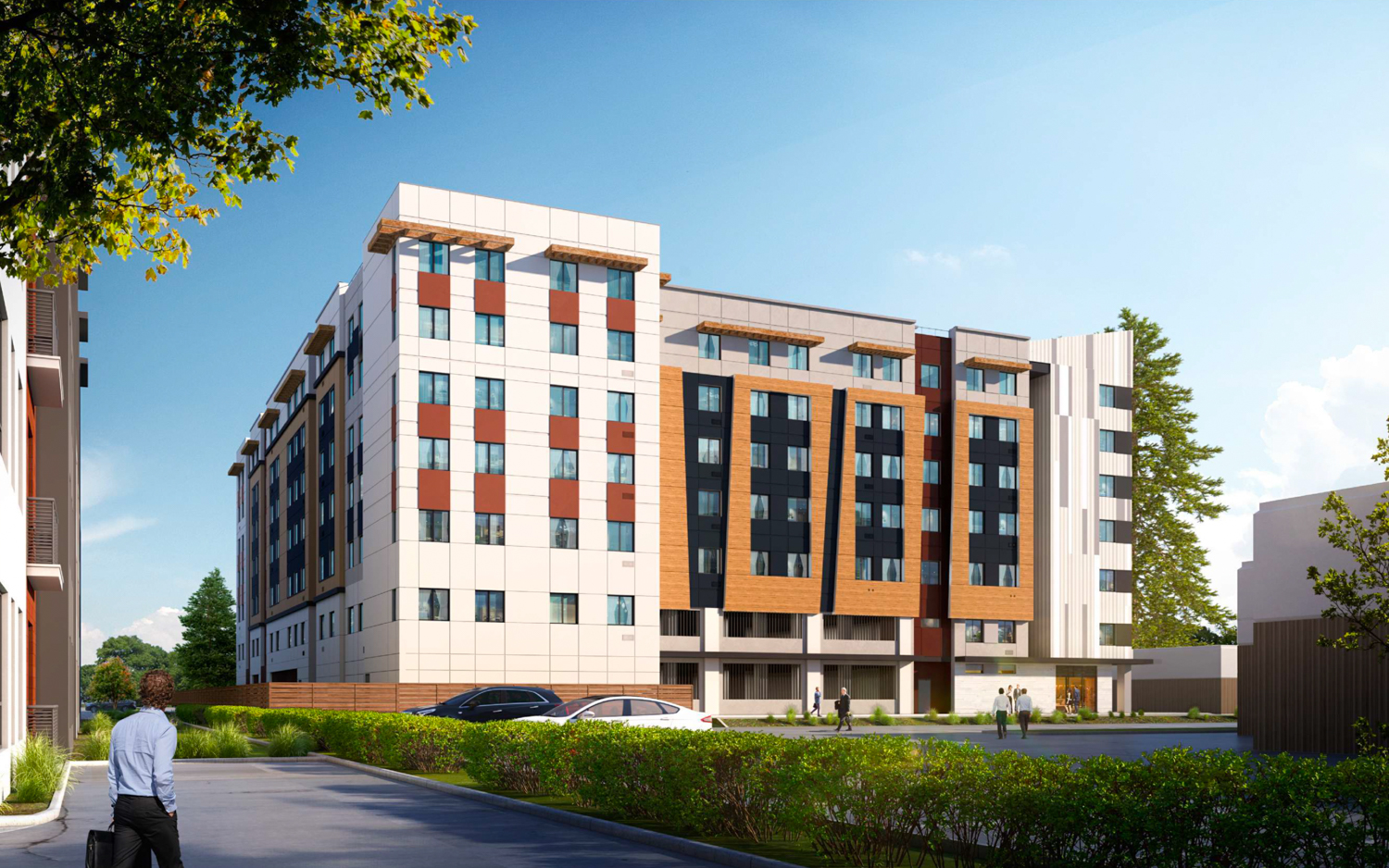 1171 Sonora Court rear corner view, rendering by Studio T Square