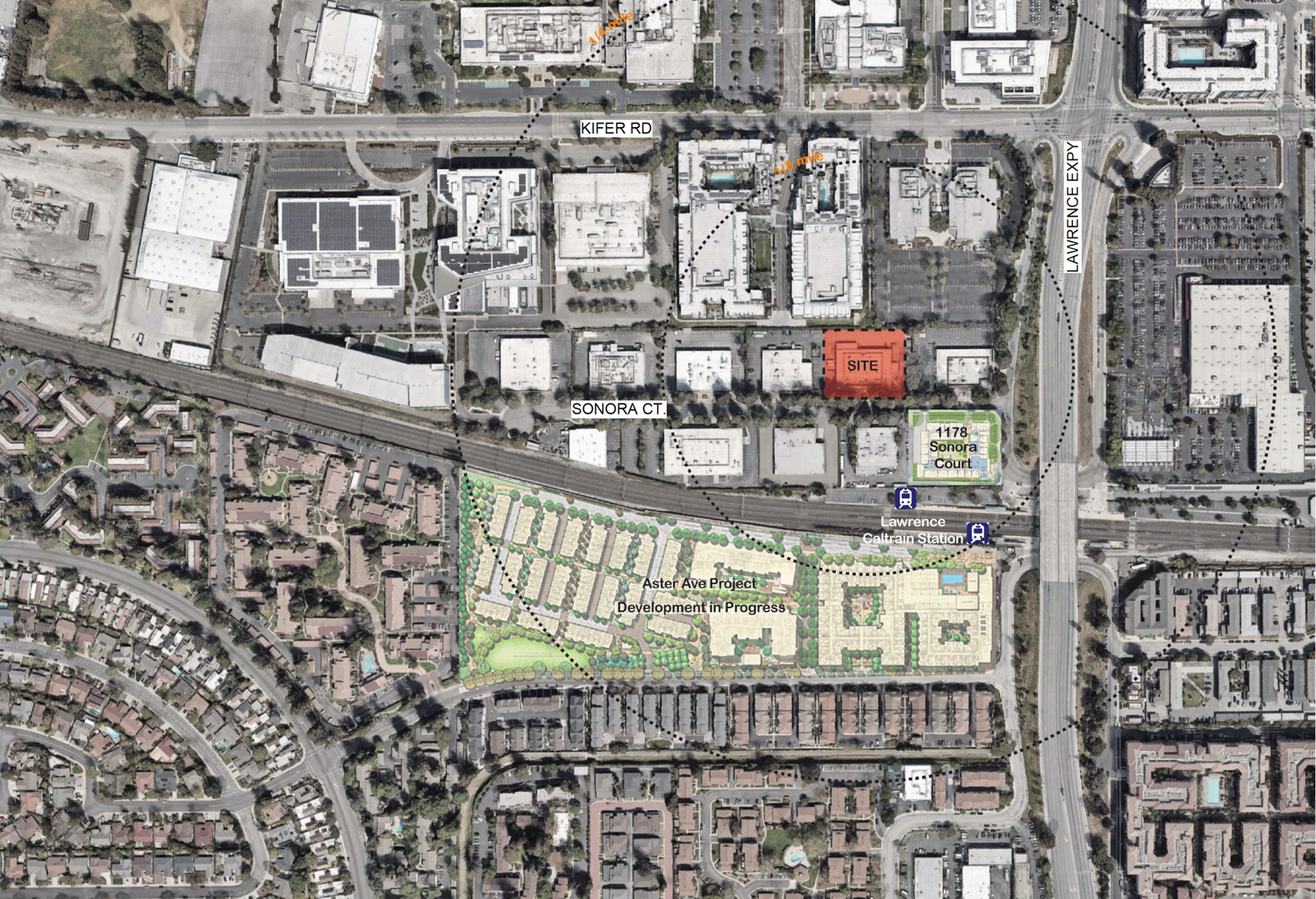 1171 Sonora Court site map, image by Studio T Square