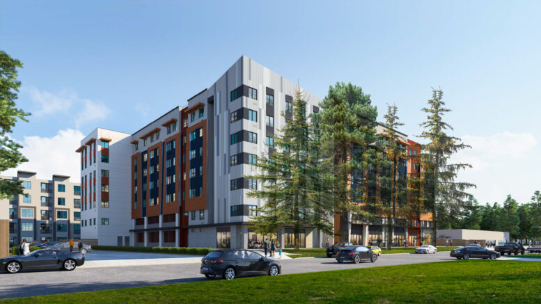 1171 Sonora Court southwest corner view, rendering by Studio T Square