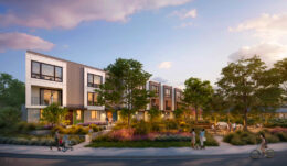 2225 East Bayshore Road pedestrian view, rendering by KTGY Group