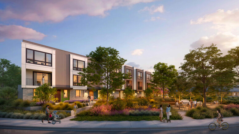 2225 East Bayshore Road pedestrian view, rendering by KTGY Group