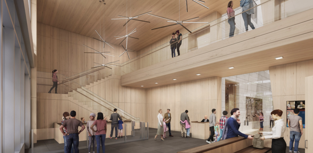 2245 Post Street Lobby Rendering, image by Karin Payson Architecture + Design