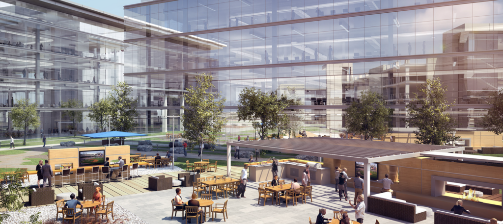 3000 Bowers Avenue Courtyard Rendering, image by Arc Tec