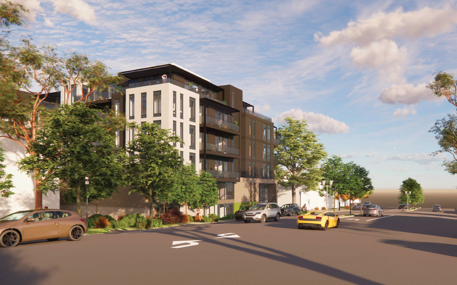 3458 Mount Diablo Boulevard side view, rendering by Ascend Architecture