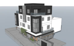 398 Day Street aerial plan, rendering by ADU Collective