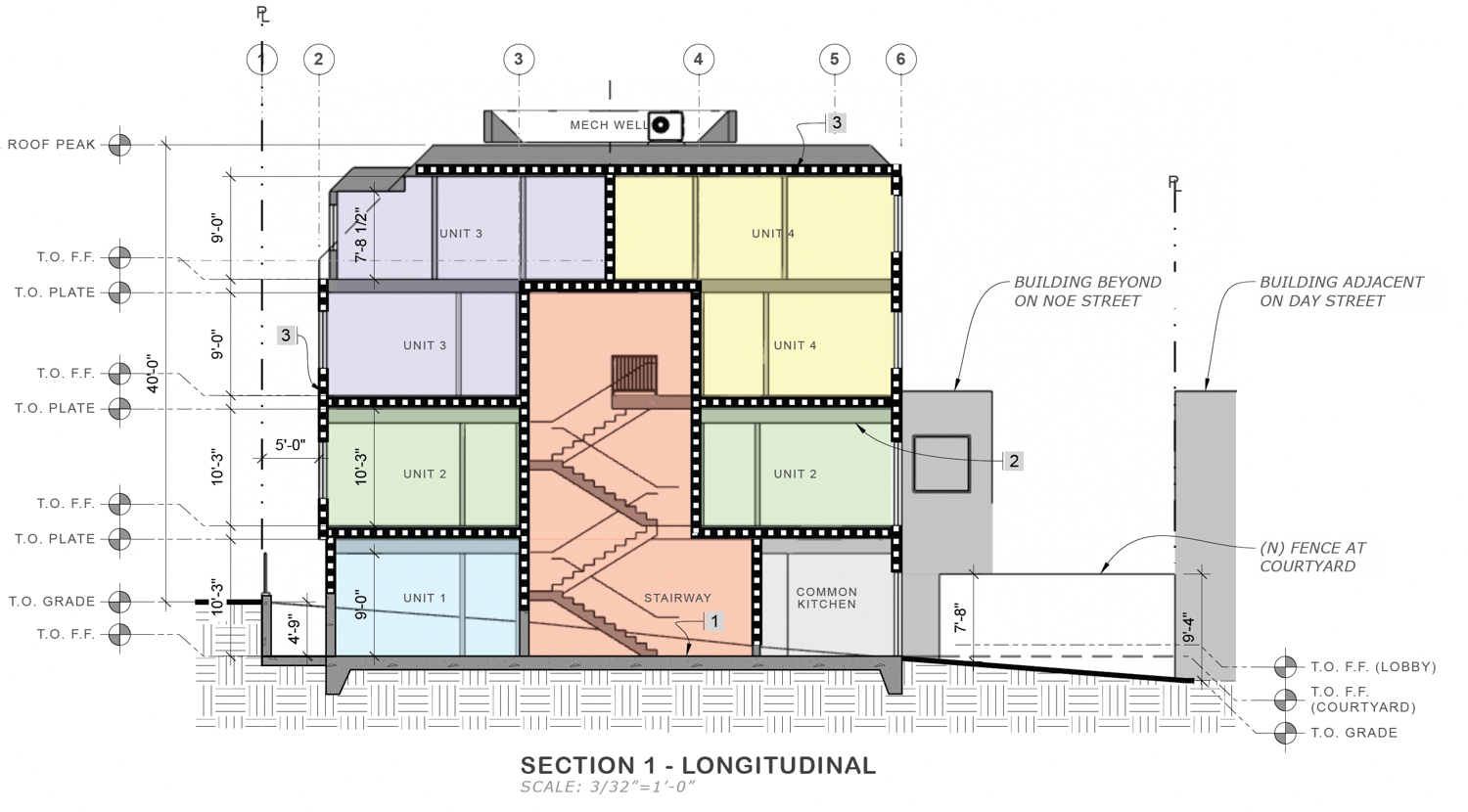 398 Day Street cross-section, illustration by ADU Collective
