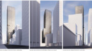 536 Mission Street mixed-use iteration, rendering by SOM