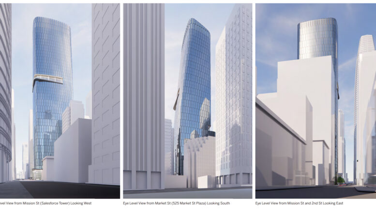 536 Mission Street office iteration, rendering by SOM