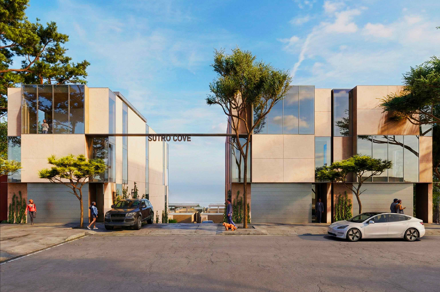 645 48th Avenue exterior view, rendering by Stanley Saitowitz Natoma Architects