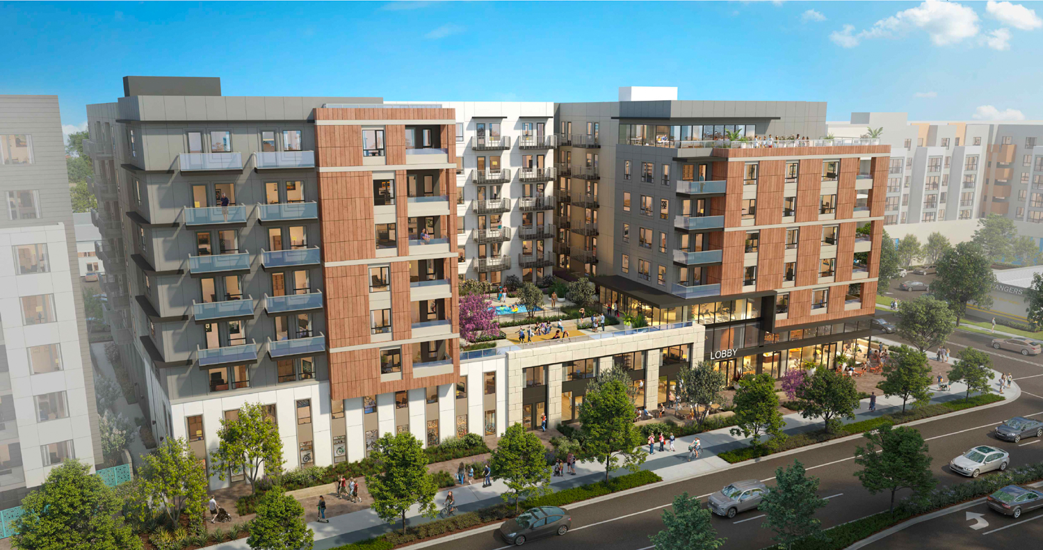 788 San Antonio Road aerial overview, rendering by KTGY Group