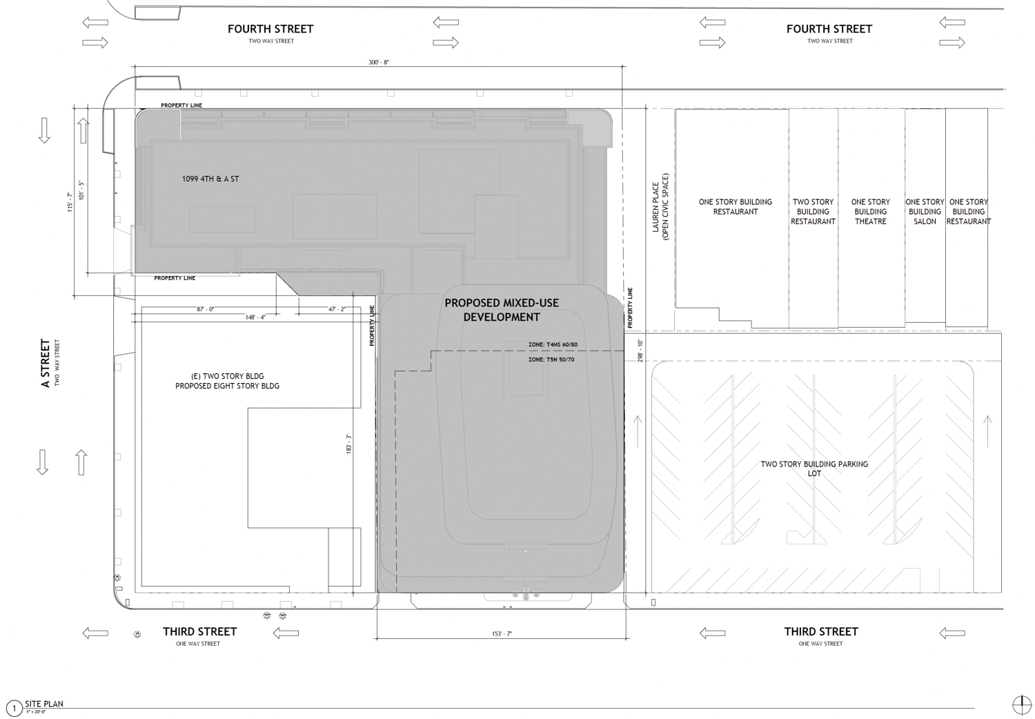 924 3rd Street site map, illustration by Studio KDA
