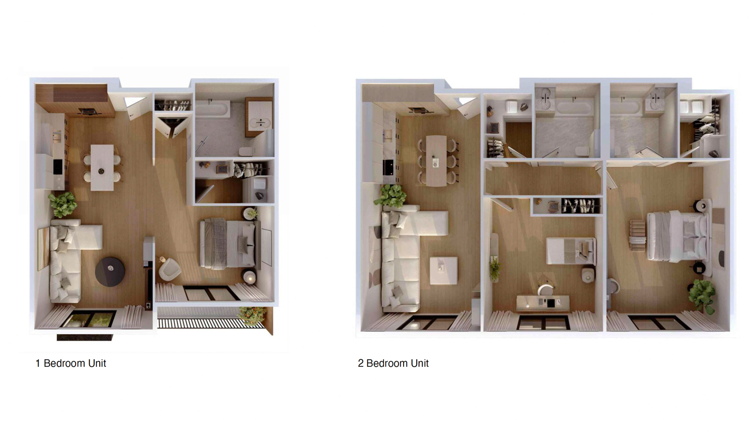 988 Broadway apartment sample floor plans, rendering by Steinberg Hart