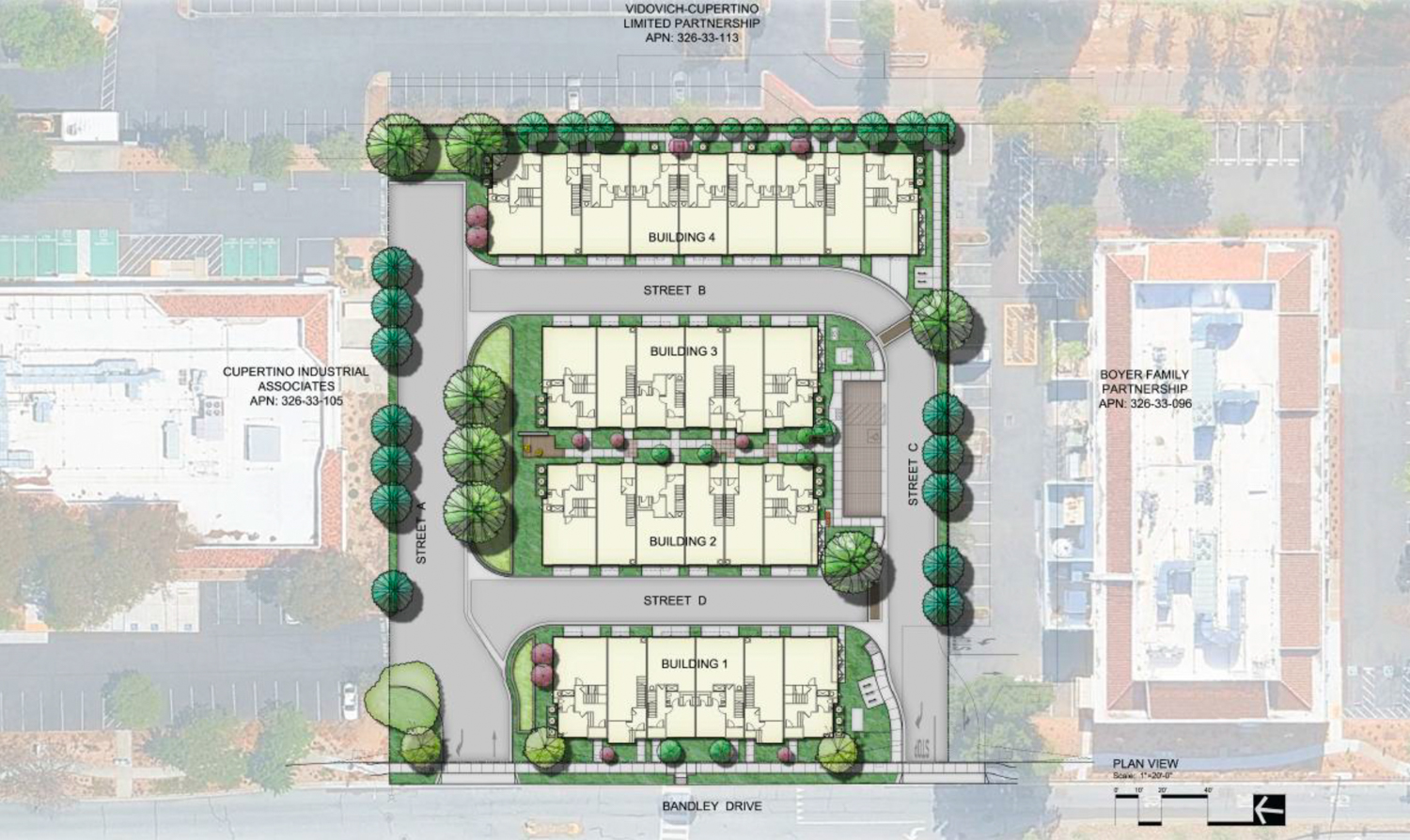 10268 Bandley Drive, site plan by William Hezmalhalch Architects