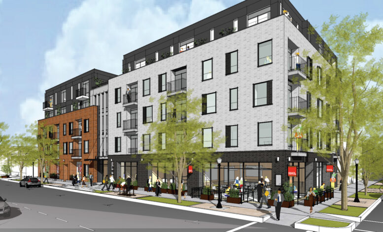 1401 H Street, rendering by Vrilakas Groen Architects