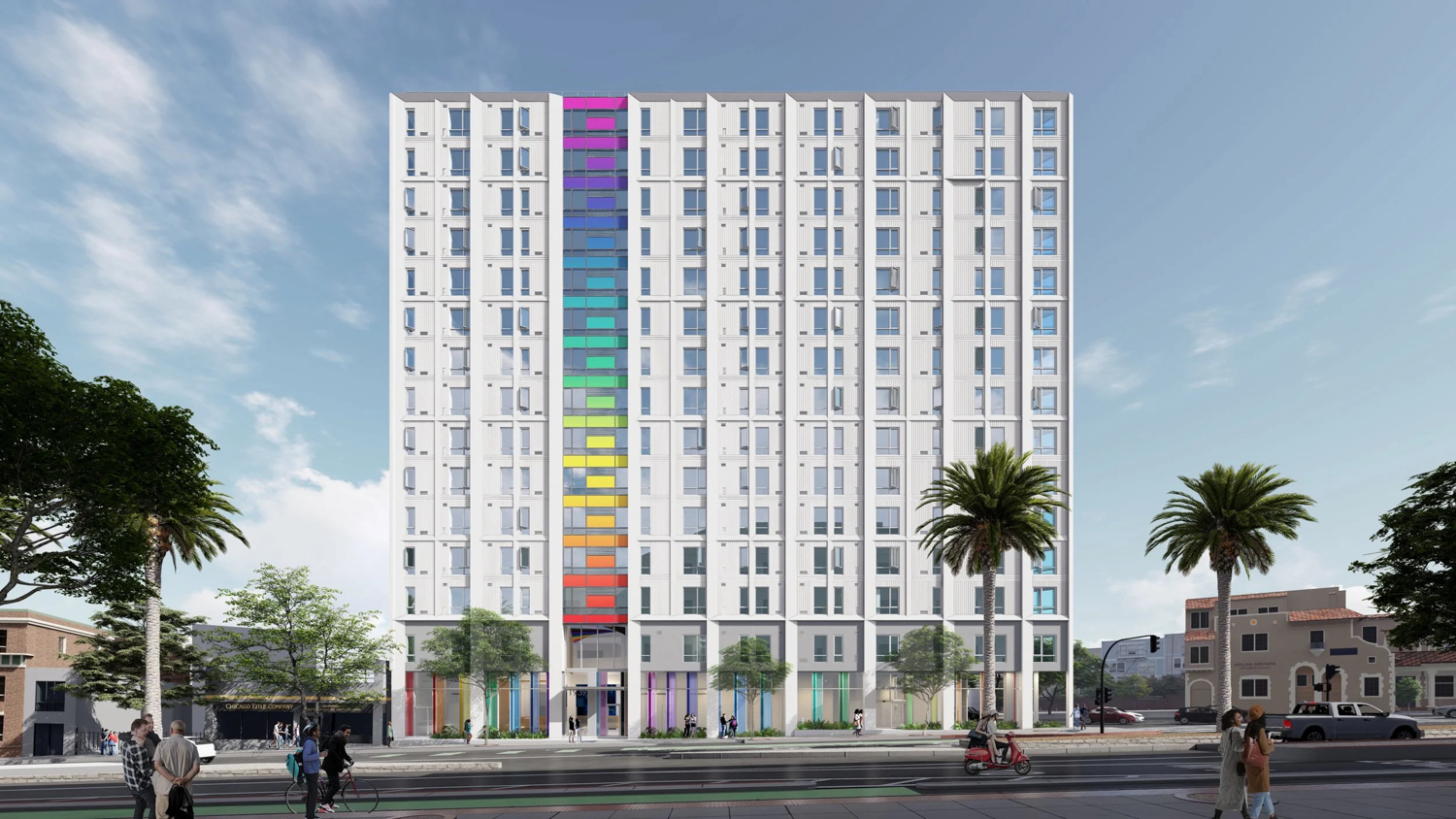 1939 Market Street facade elevation, rendering by YA Studio