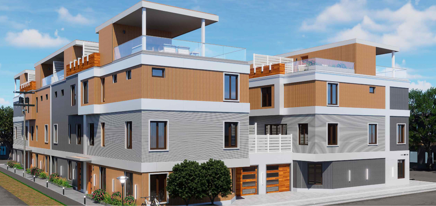 2015 Pioneer Court side view, rendering by Y.A. Studio