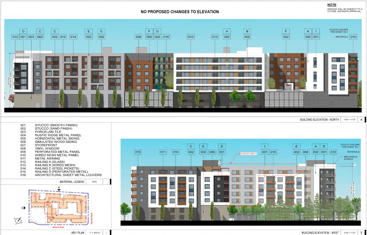 30 Ingold Road facade elevation, illustration by BDE Architecture