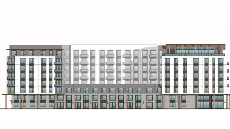 3350 West Bayshore Road establishing view, illustration by BDE Architecture