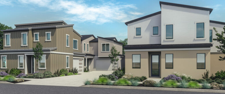 3801 Airport Road pedestrian view from Firestar Way, rendering by Farrell-Faber & Associates