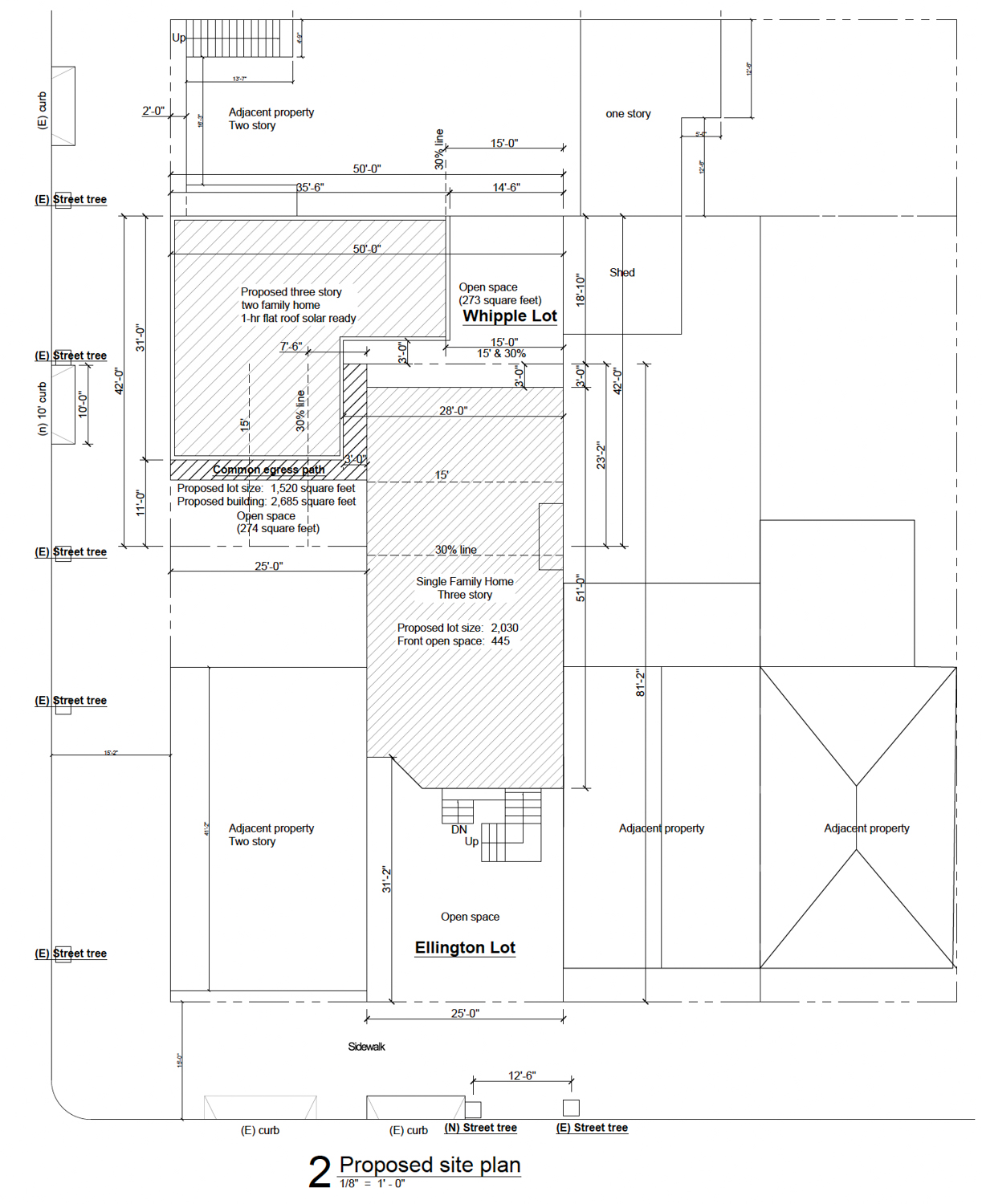 490 Ellington Avenue site plan, illustration by Yuflux Engineering