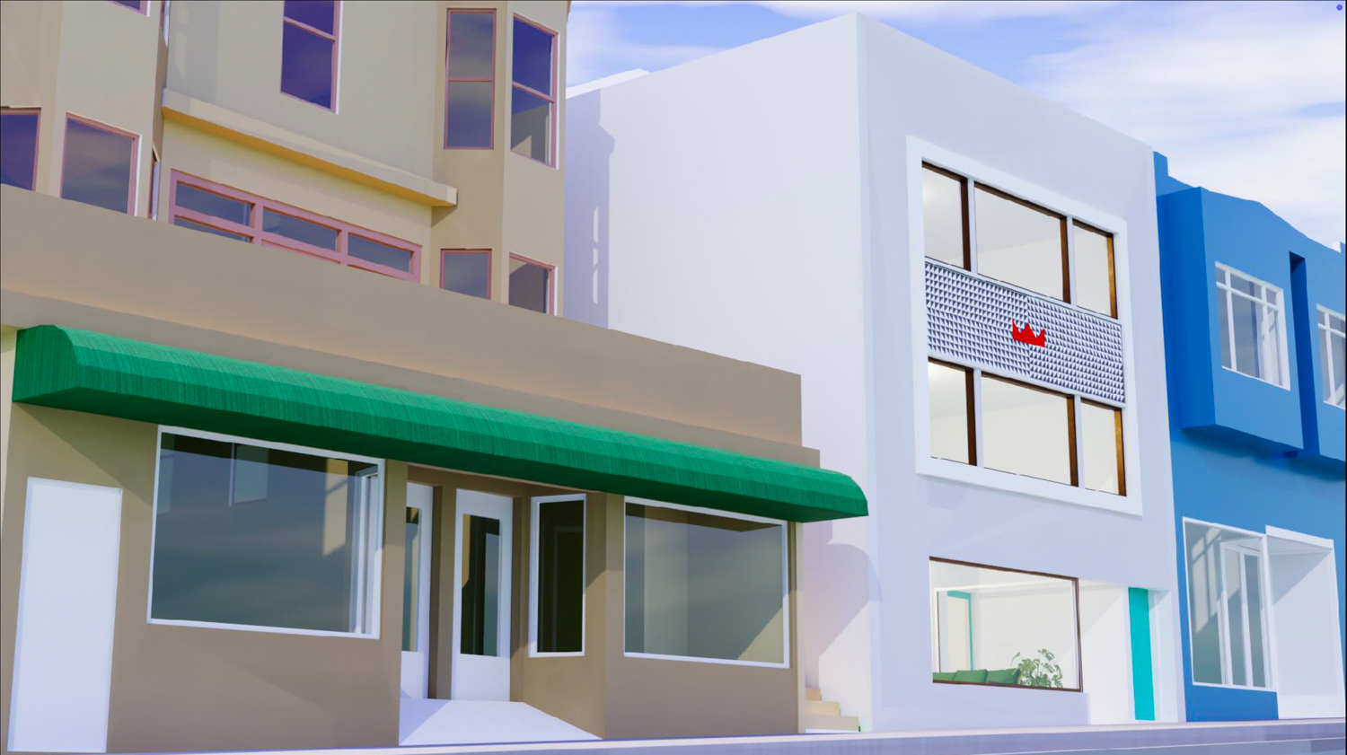 5154 3rd Street side view, rendering by Ashton Richards