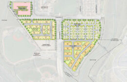 Island Parkway site plan, illustration by KTGY