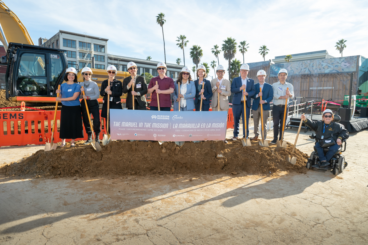La Maravilla groundbreaking ceremony, image courtesy Mission Housing