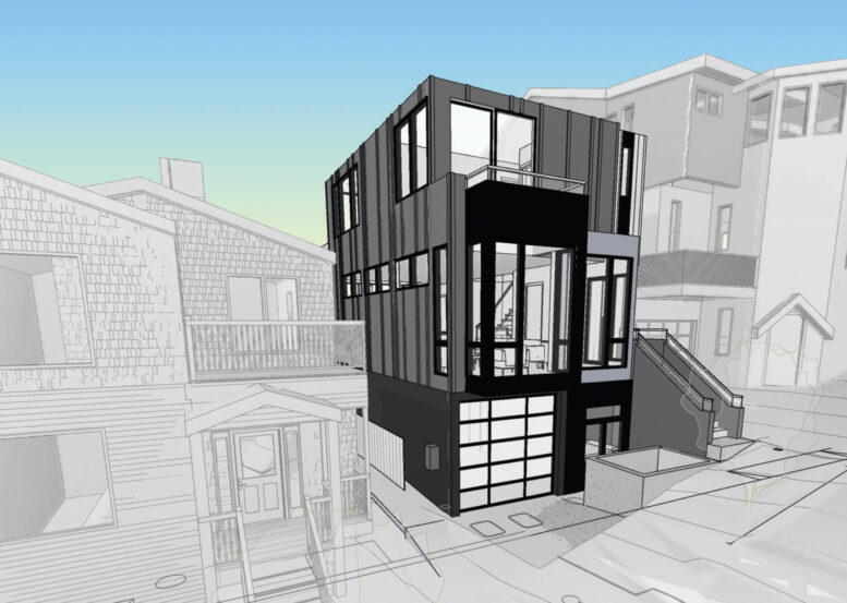 107 Franconia Street, rendering by Winder Gibson Architects
