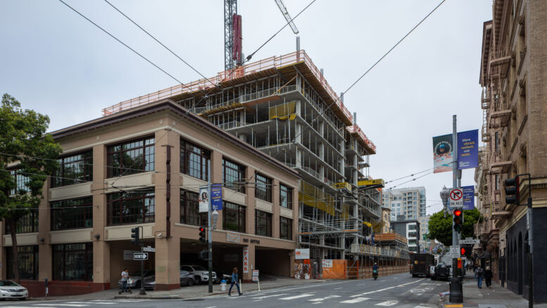 1123 Sutter Street construction, image by author