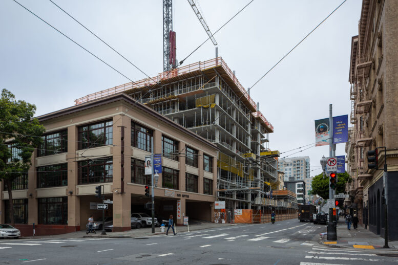 1123 Sutter Street construction, image by author