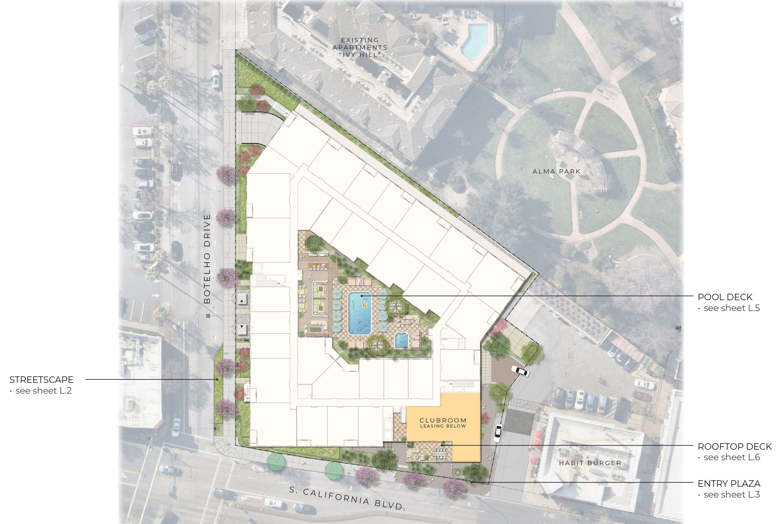 1275 South California Street, site map by KTGY