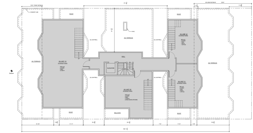 1373 Clay Street 5th Floor Plan, image by Geiszler Architects