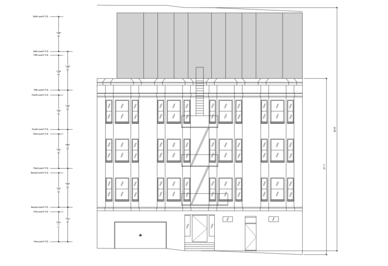 1373 Clay Street Building Elevation, image by Geiszler Architects