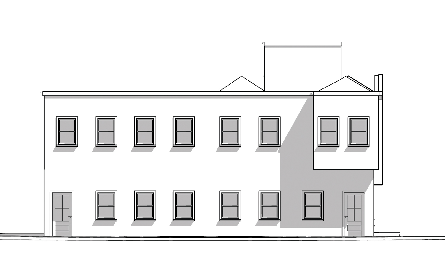 145 Bosworth Street proposed design, illustration by As-Built Services