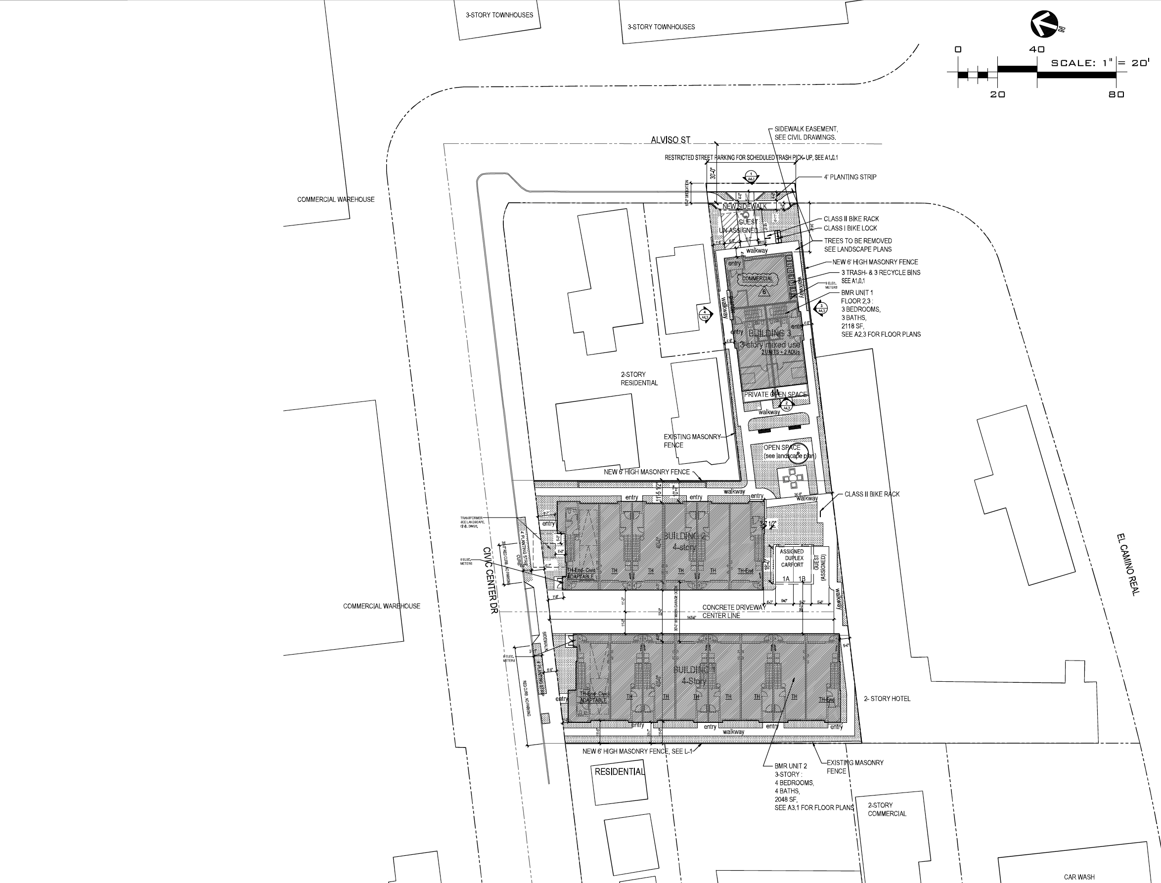 1526 Alviso Street, illustration by Anderson Architects