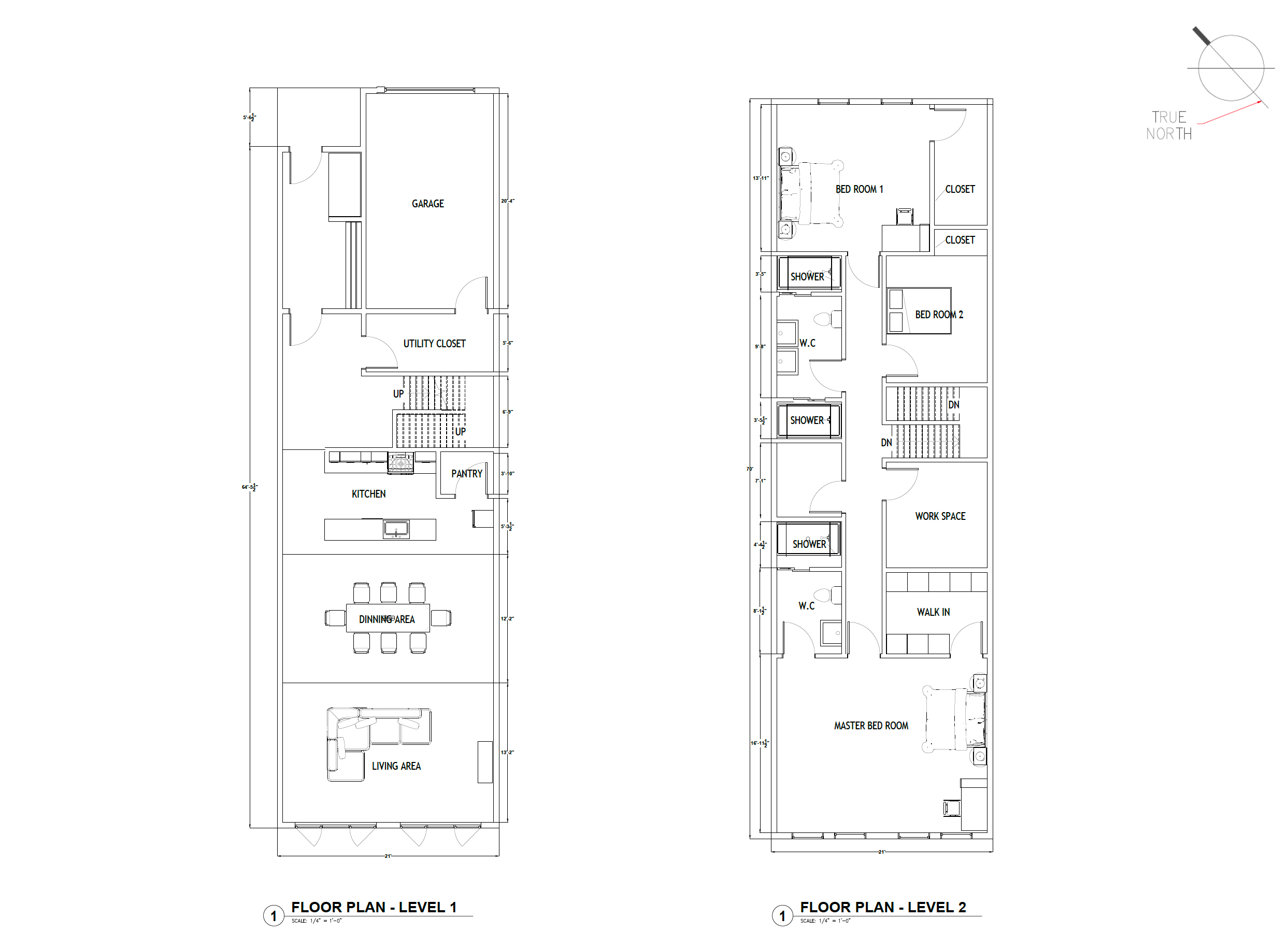 1539 Oakdale Avenue floor plans, illustration by Roof & Realm