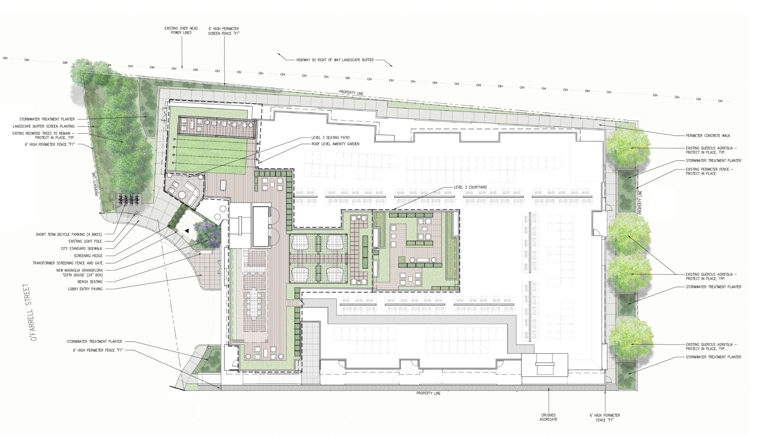 1919 O'Farrell Street site plan, illustration by Design & Architecture