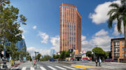 1965 Market Street corner view looking east, rendering by RG Architecture