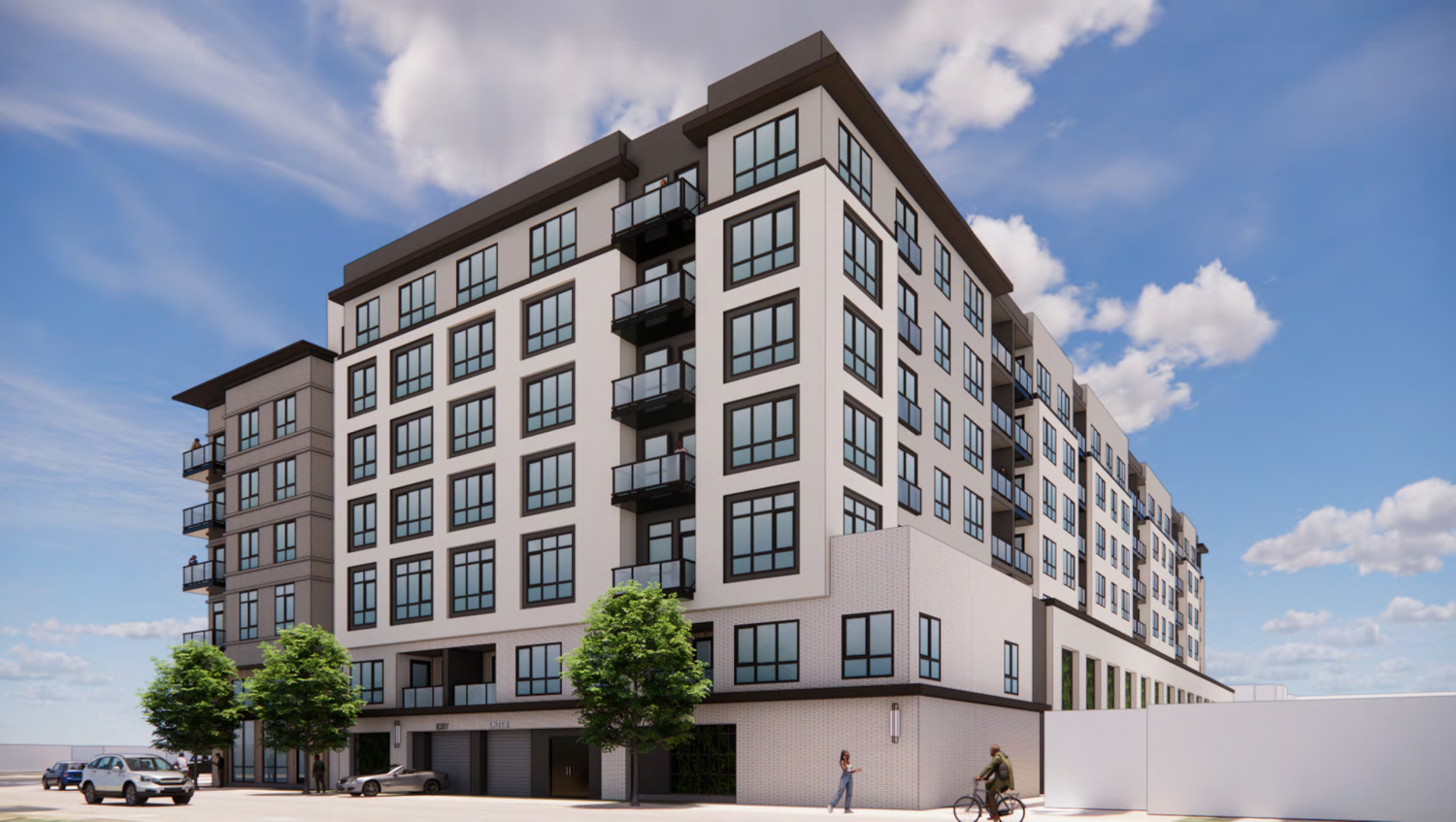 2 Park Road perspective from Peninsula Avenue, rendering by BDE Architecture