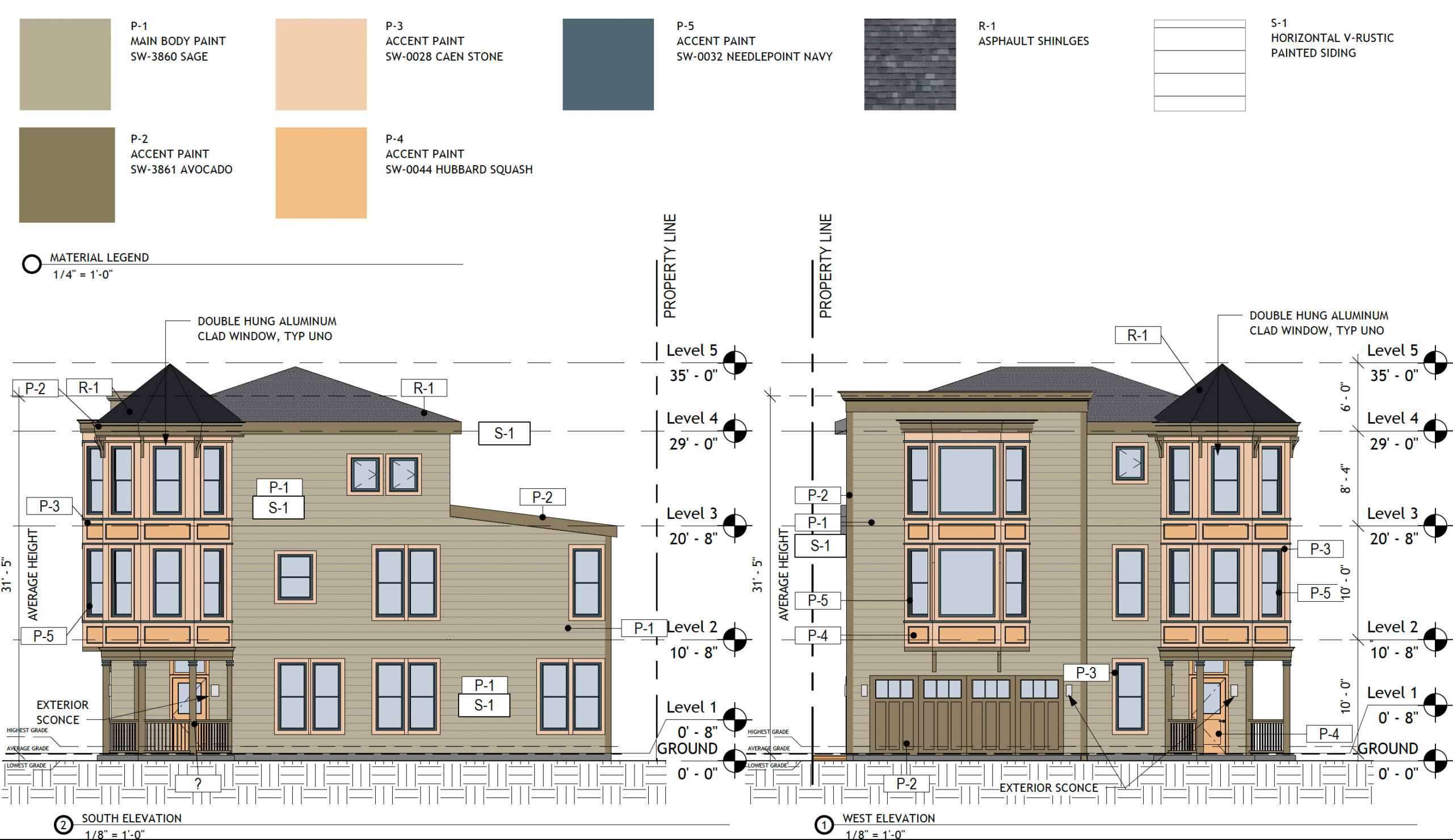 2201 Blake Street facade elevation, illustration by Studio KDA