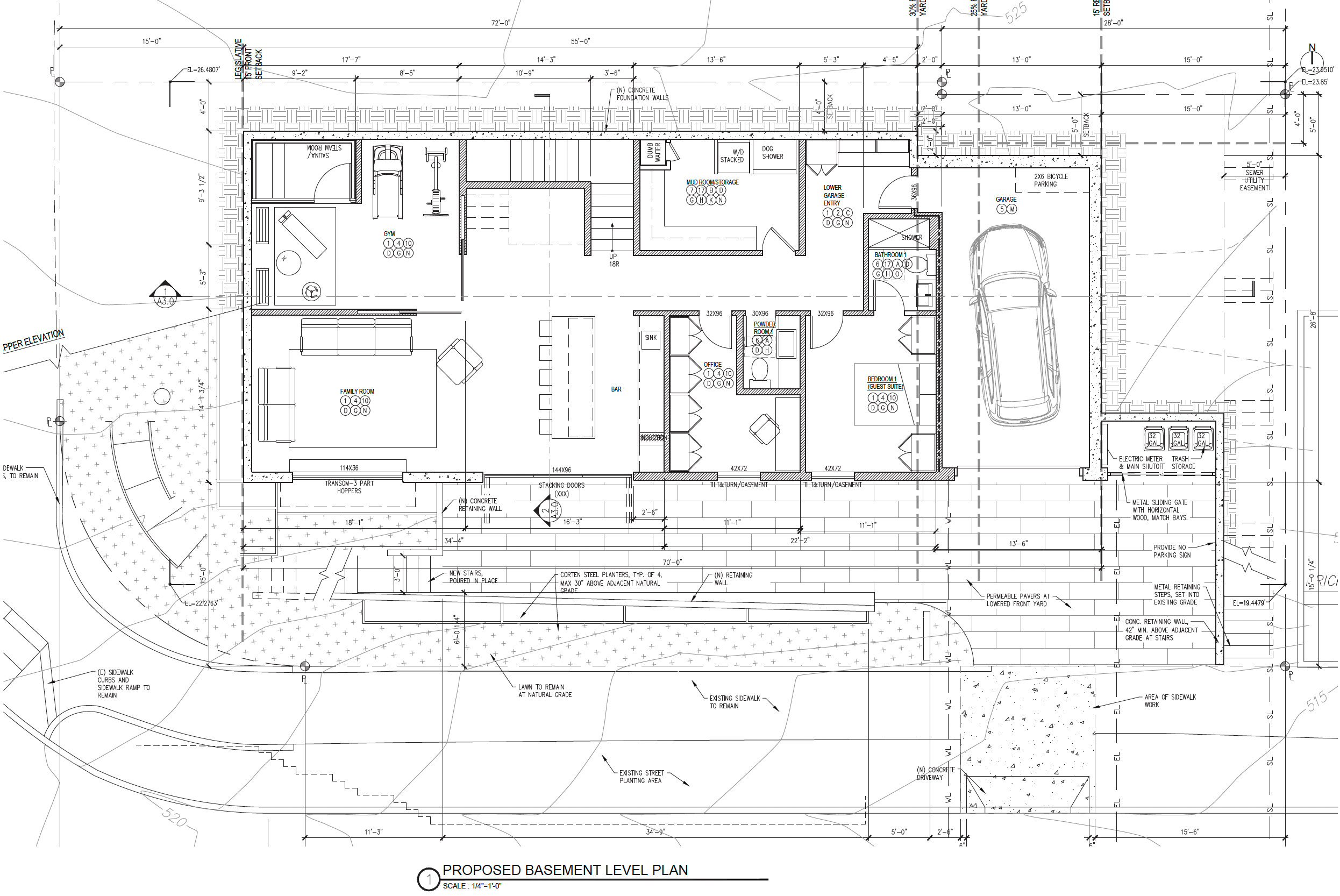 288 Pacheco Street floor plan, illustration by Shatara Architecture