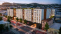 3350 Mission Street overview, rendering by Perry Architects