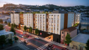 3350 Mission Street overview, rendering by Perry Architects