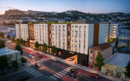 3350 Mission Street overview, rendering by Perry Architects
