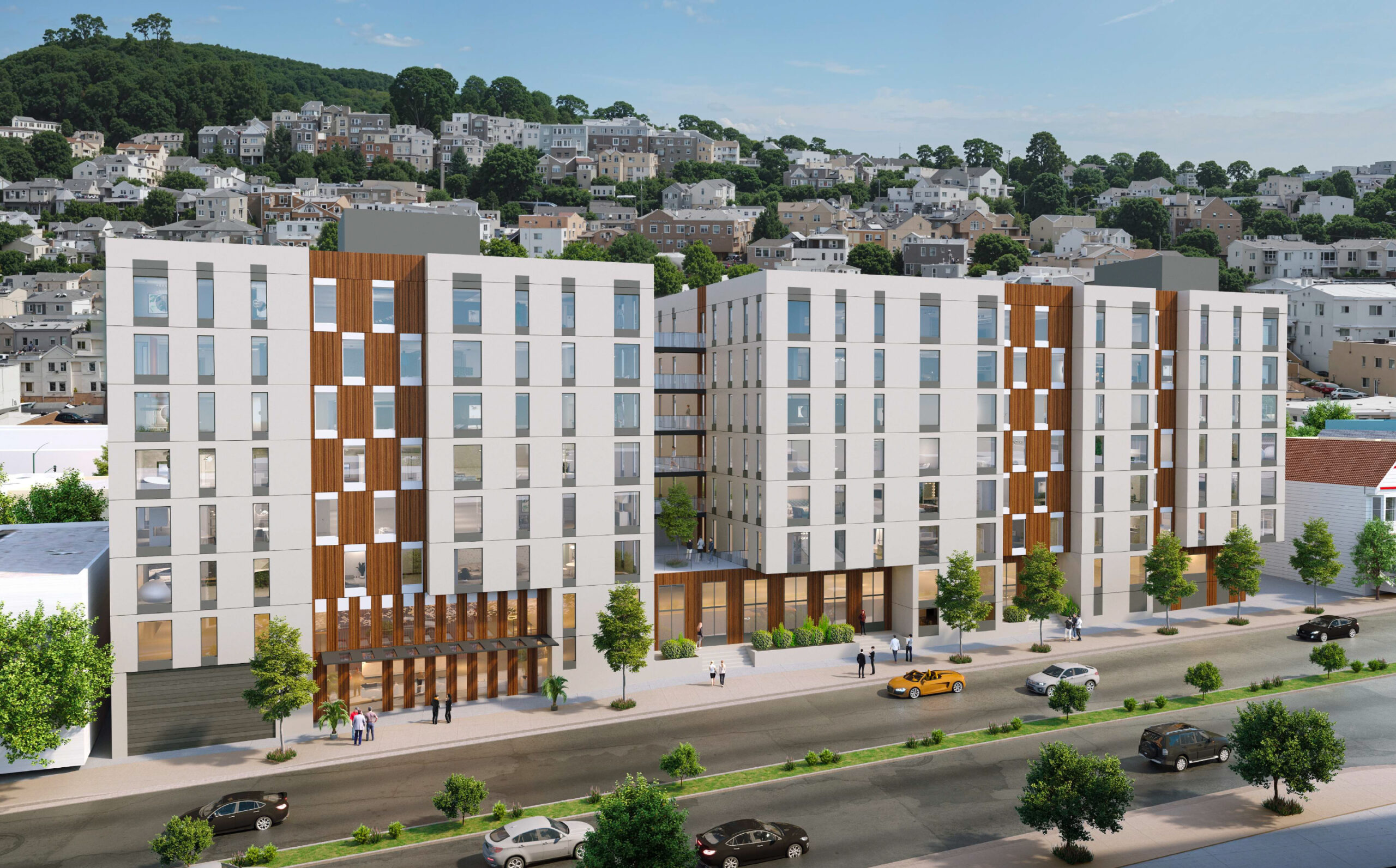 3350 Mission Street, rendering by Perry Architects