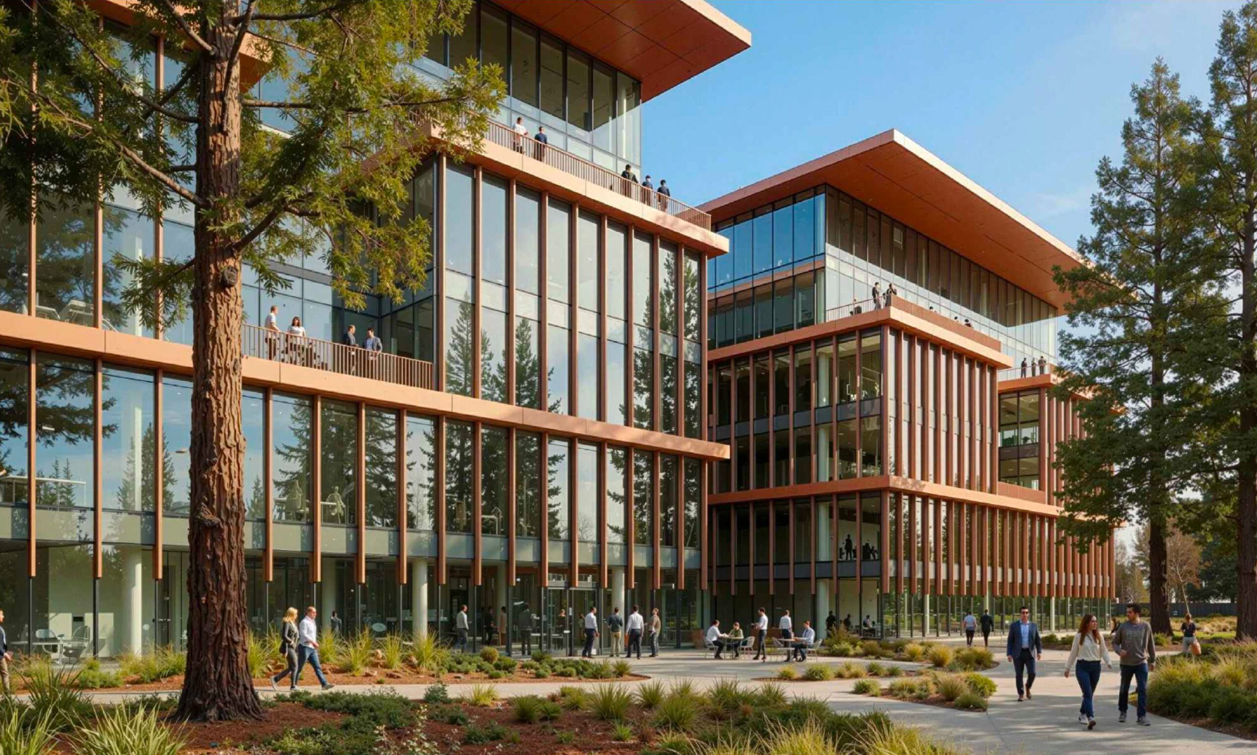 345 Middlefield Road offices, rendering by Gensler