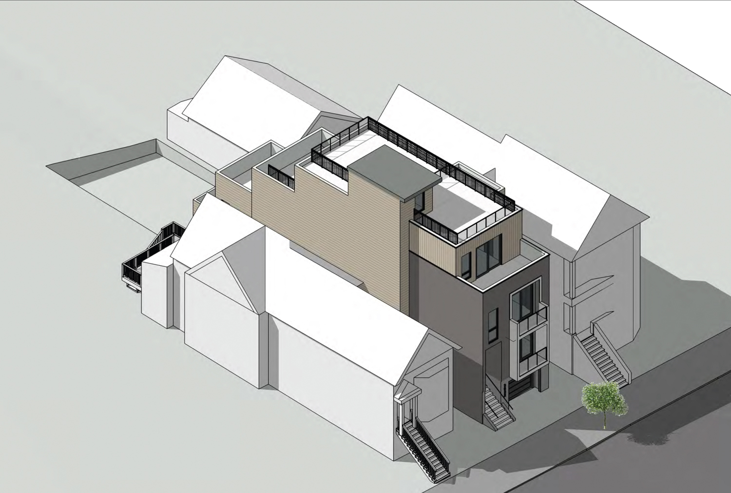 3832 18th Street, isometric drawing by RKD Consulting