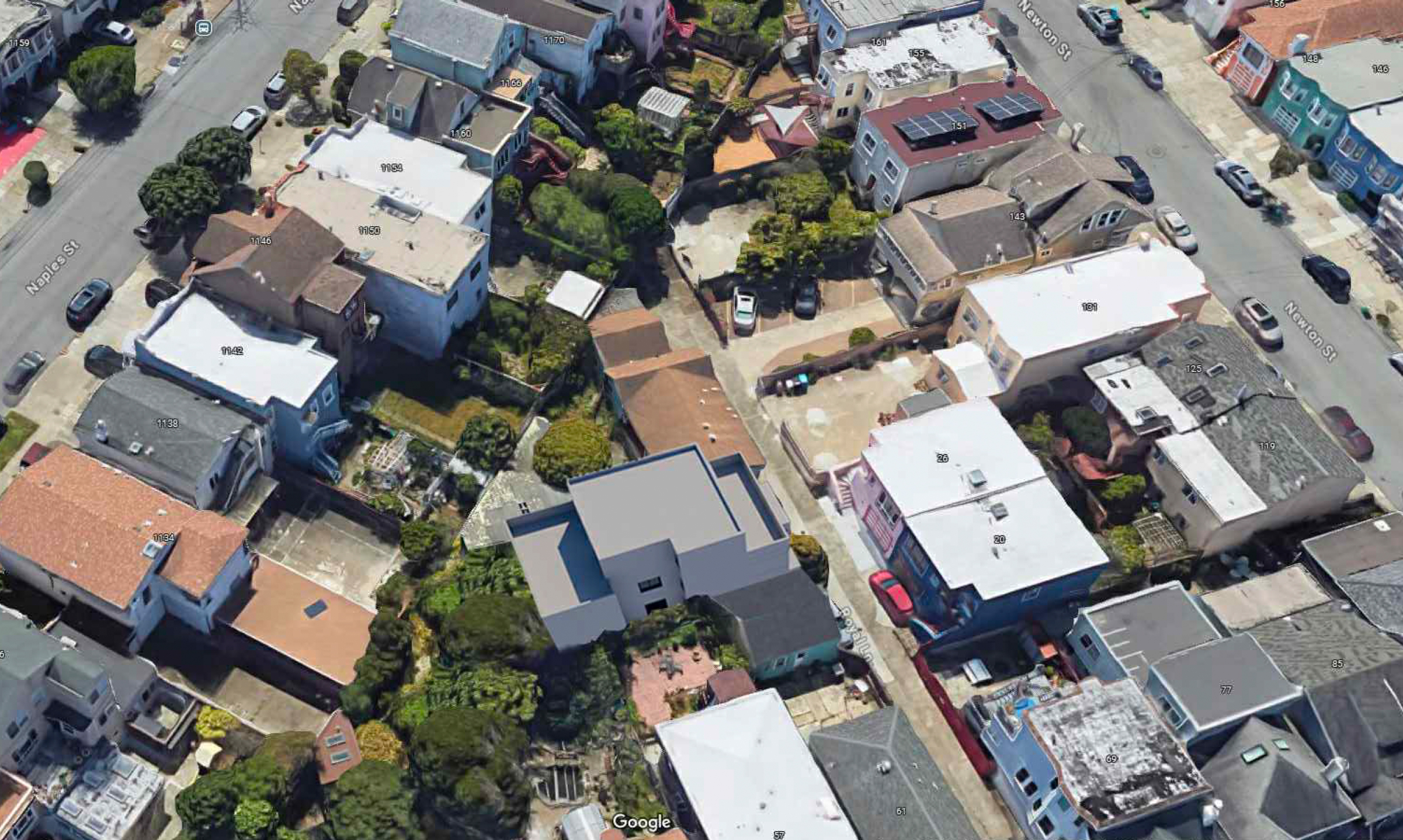61 Royal Lane aerial view, rendering by Nie Yang Architects